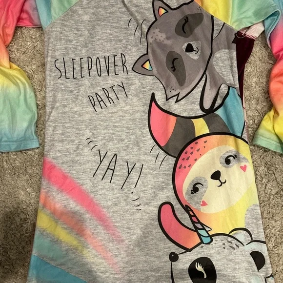 KIDS PAJAMAS BUNDLE of 4 size XXL (18) WONDER NATION NWT! - Picture 7 of 8